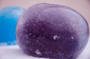 Purple ice ball